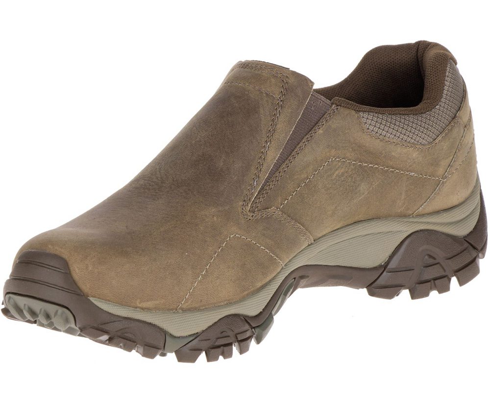 Zapatos De Seguridad Hombre - Merrell Moab Adventure Moc - Marrones - IEPW-20817